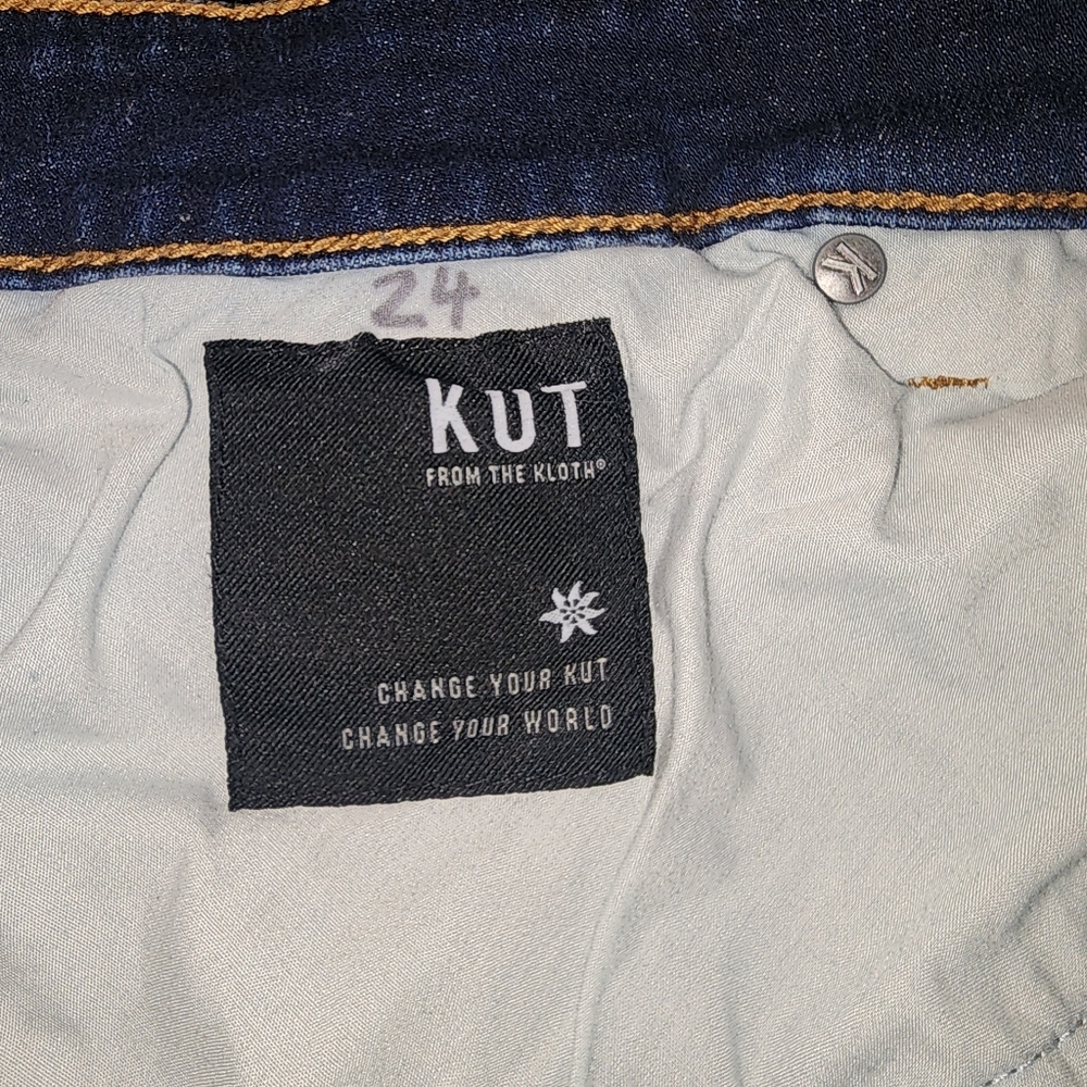 Kut From Kloth Catherine Boyfriend Jeans Dark Wash 24w - Picture 7 of 10